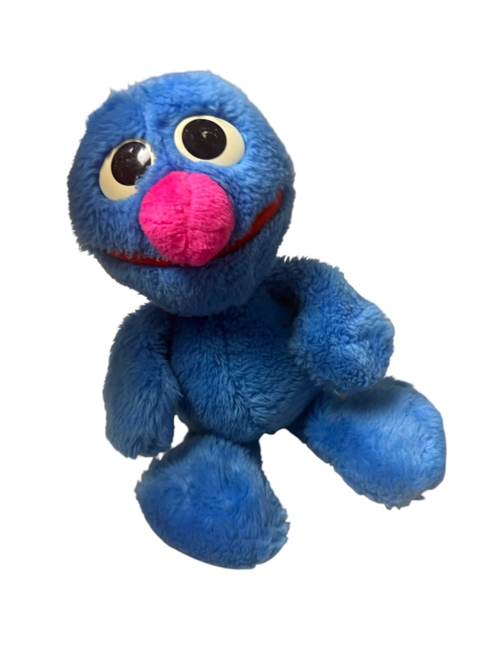 Vintage Sesame Street Baby Grover plush toy plushie stuffie 1983